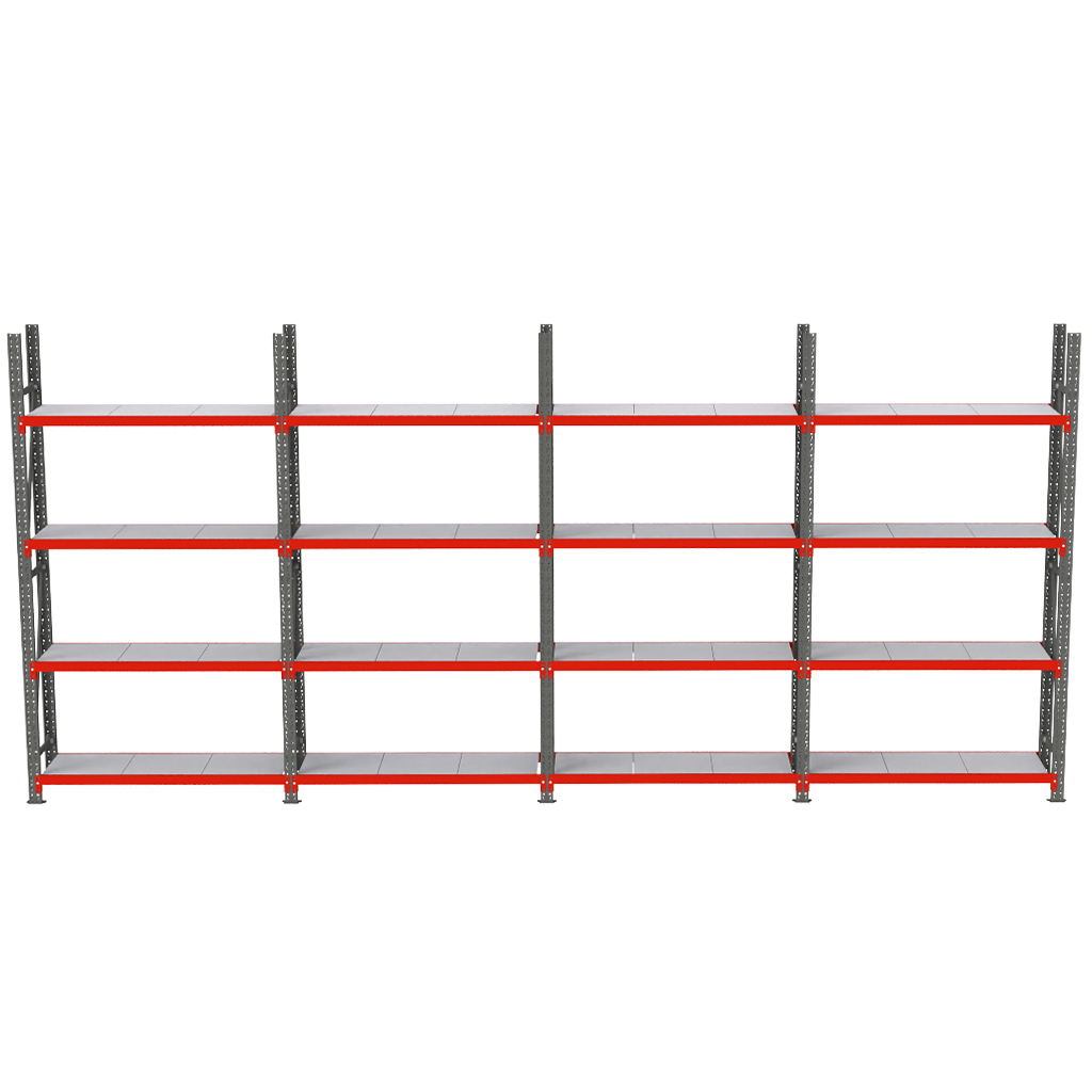 Regał magazynowy 16 półkowy, regał metalowy magazynowy,