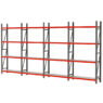 Regał magazynowy 16 półkowy, regał metalowy magazynowy,