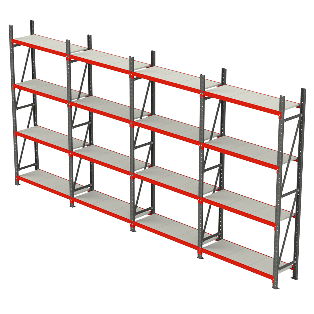 Regał magazynowy 16 półkowy, regał metalowy magazynowy,