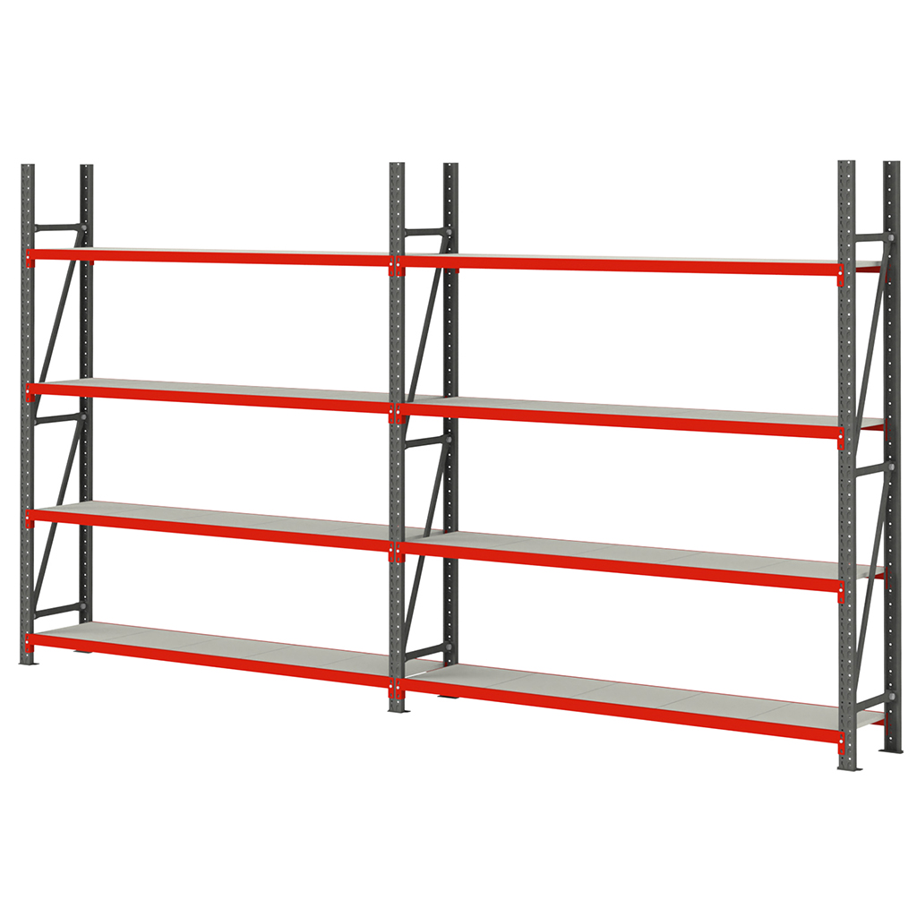 regał metalowy magazynowy FORTIS, regał do garażu, regał do piwnicy