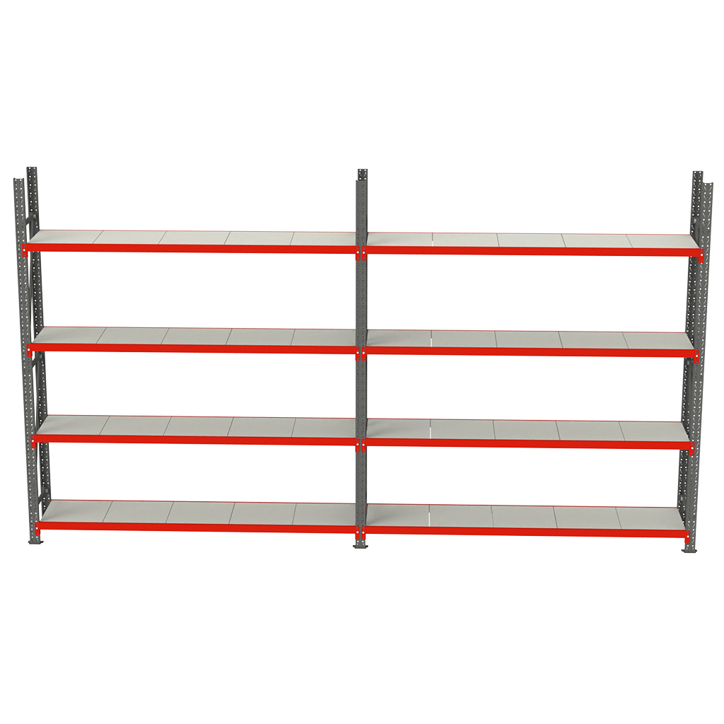 regał metalowy magazynowy FORTIS, regał do garażu, regał do piwnicy