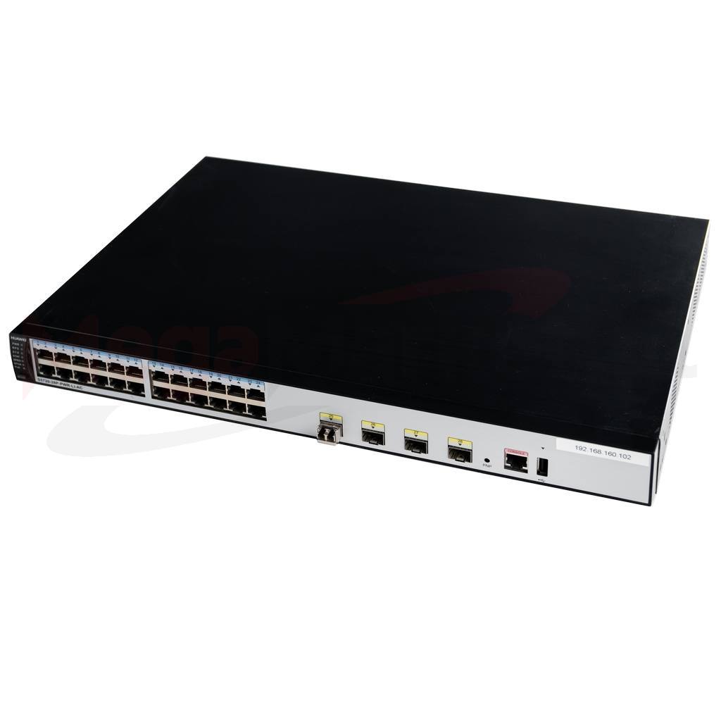 Huawei S5720-28P-PWR-LI-AC, switch Huawei 24 porty, przełącznik POE+, switch 24x gigabit, switch z POE+ 4x SFP, przełącznik do kamer IP, switch zarządzalny Huawei, switch do małych i średnich firm, switch warstwy 2+, switch sieciowy Huawei