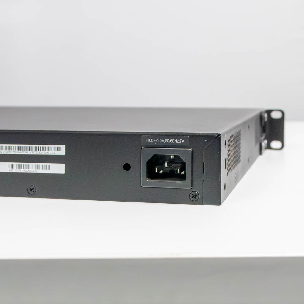 Huawei S5720-52P-PWR-LI-AC, switch Huawei 48 portów, przełącznik POE+, switch 48x gigabit, switch z POE+ 4x SFP, przełącznik do monitoringu IP, switch zarządzalny Huawei, switch do sieci LAN, switch z zasilaczem AC, switch warstwy 2+