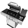 grill gazowy, grill ogrodowy gazowy, grill z żeliwnym rusztem, grill czarny, grill na taras, grill gastronomiczny, grill mobilny