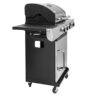 grill gazowy, grill ogrodowy gazowy, grill z żeliwnym rusztem, grill czarny, grill na taras, grill gastronomiczny, grill mobilny