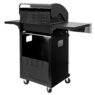 grill gazowy, grill ogrodowy gazowy, grill z żeliwnym rusztem, grill czarny, grill na taras, grill gastronomiczny, grill mobilny