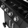 grill gazowy, grill ogrodowy gazowy, grill z żeliwnym rusztem, grill czarny, grill na taras, grill gastronomiczny, grill mobilny