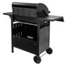 grill gazowy, grill ogrodowy gazowy, grill z żeliwnym rusztem, grill czarny, grill na taras, grill gastronomiczny, grill mobilny