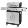 grill gazowy, grill ogrodowy gazowy, grill z żeliwnym rusztem, grill czarny, grill na taras, grill gastronomiczny, grill mobilny
