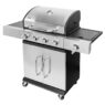 grill gazowy, grill ogrodowy gazowy, grill z żeliwnym rusztem, grill czarny, grill na taras, grill gastronomiczny, grill mobilny
