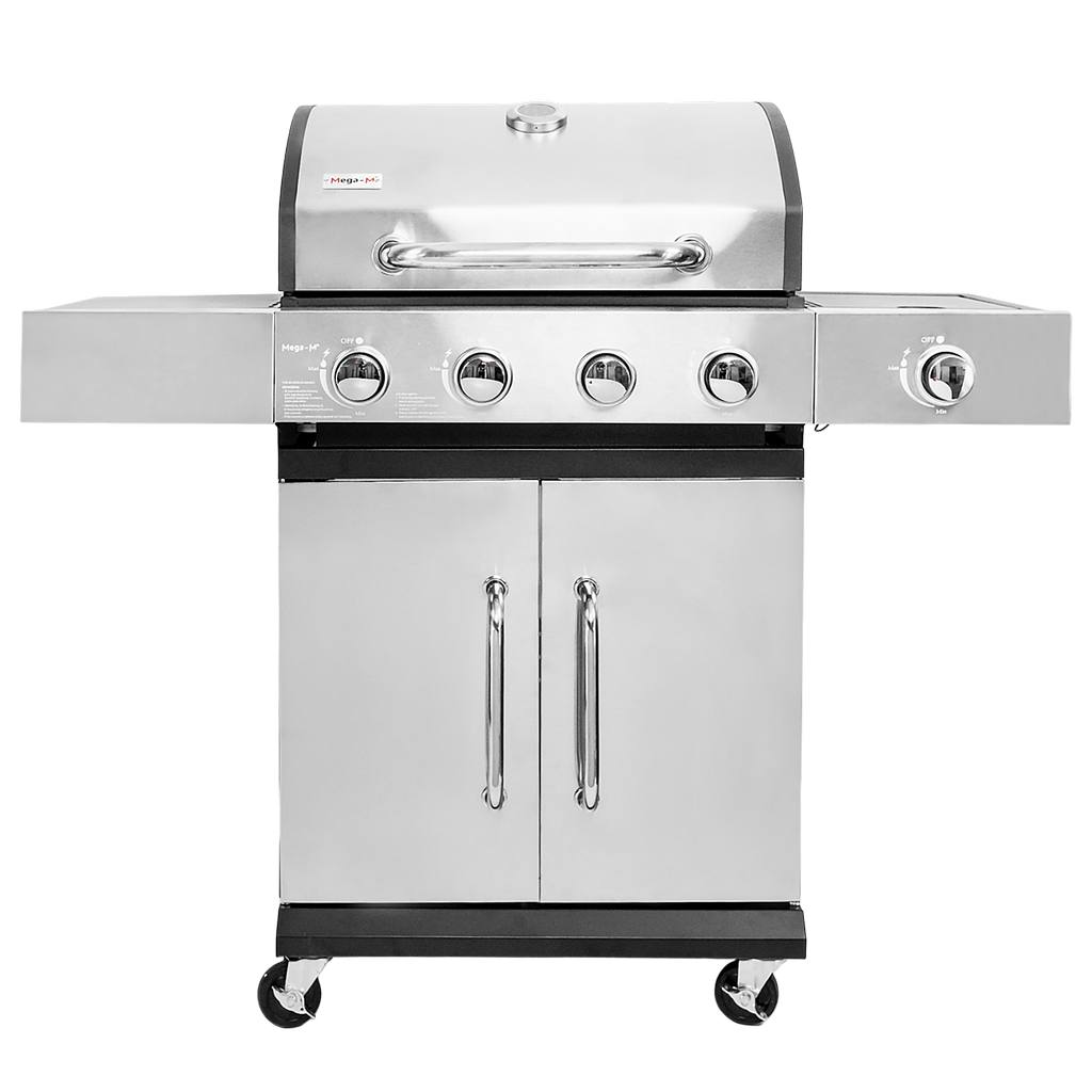 grill gazowy, grill ogrodowy gazowy, grill z żeliwnym rusztem, grill czarny, grill na taras, grill gastronomiczny, grill mobilny