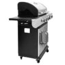 grill gazowy, grill ogrodowy gazowy, grill z żeliwnym rusztem, grill czarny, grill na taras, grill gastronomiczny, grill mobilny