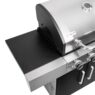 grill gazowy, grill ogrodowy gazowy, grill z żeliwnym rusztem, grill czarny, grill na taras, grill gastronomiczny, grill mobilny