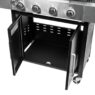 grill gazowy, grill ogrodowy gazowy, grill z żeliwnym rusztem, grill czarny, grill na taras, grill gastronomiczny, grill mobilny