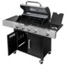 grill gazowy, grill ogrodowy gazowy, grill z żeliwnym rusztem, grill czarny, grill na taras, grill gastronomiczny, grill mobilny