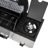 grill gazowy, grill ogrodowy gazowy, grill z żeliwnym rusztem, grill czarny, grill na taras, grill gastronomiczny, grill mobilny