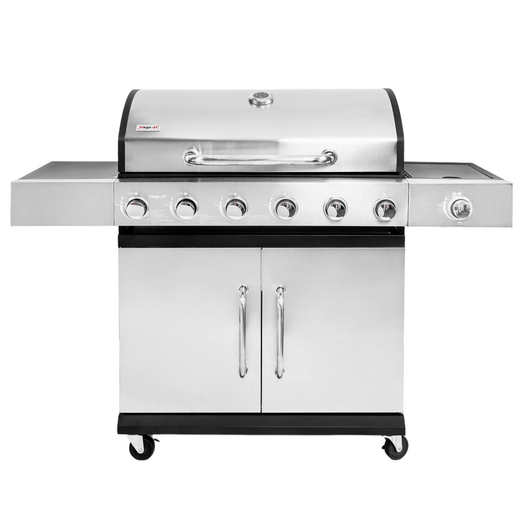grill gazowy, grill ogrodowy gazowy, grill z żeliwnym rusztem, grill czarny, grill na taras, grill gastronomiczny, grill mobilny