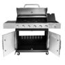 grill gazowy, grill ogrodowy gazowy, grill z żeliwnym rusztem, grill czarny, grill na taras, grill gastronomiczny, grill mobilny