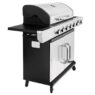 grill gazowy, grill ogrodowy gazowy, grill z żeliwnym rusztem, grill czarny, grill na taras, grill gastronomiczny, grill mobilny