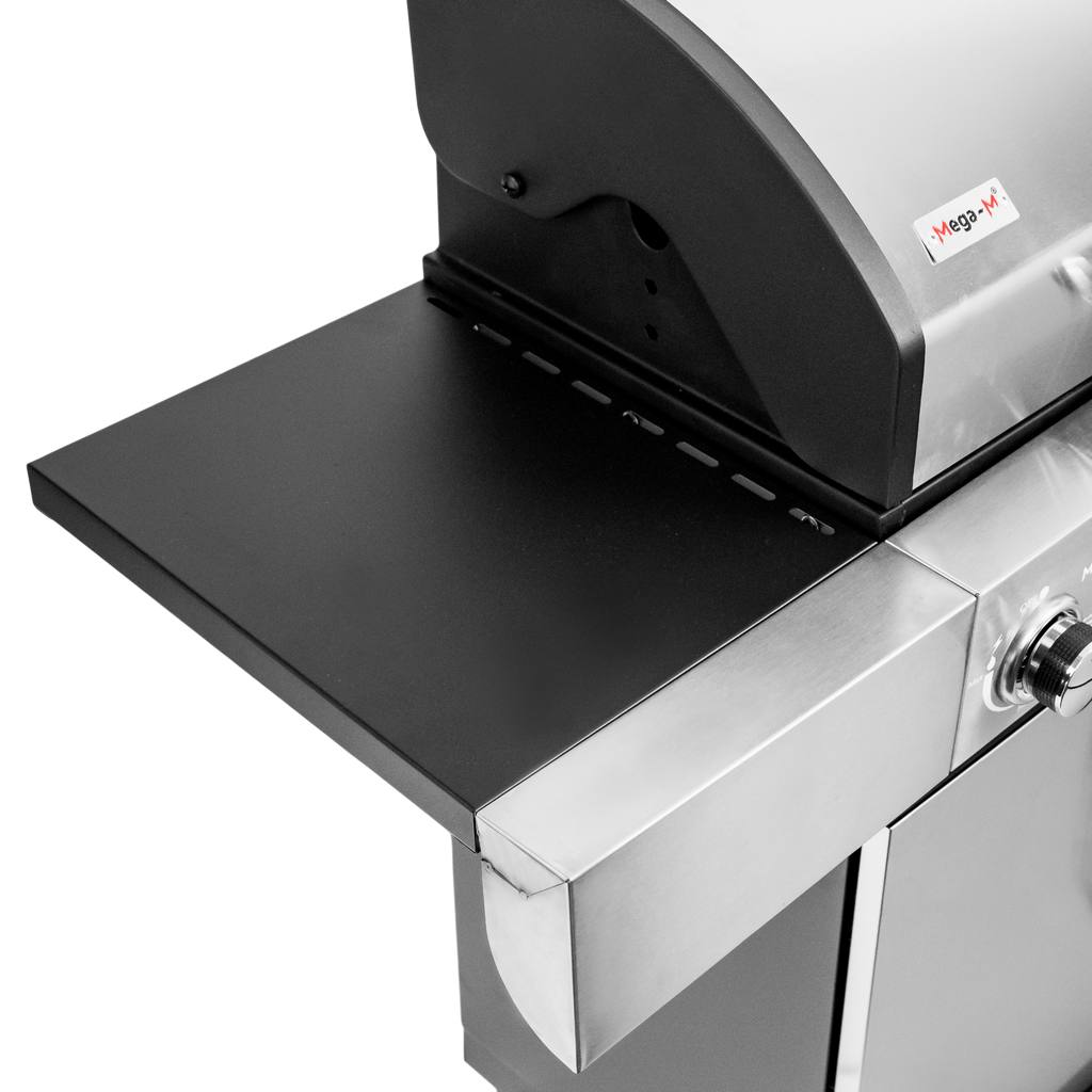 grill gazowy, grill ogrodowy gazowy, grill z żeliwnym rusztem, grill czarny, grill na taras, grill gastronomiczny, grill mobilny