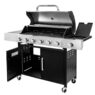 grill gazowy, grill ogrodowy gazowy, grill z żeliwnym rusztem, grill czarny, grill na taras, grill gastronomiczny, grill mobilny