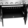 grill gazowy, grill ogrodowy gazowy, grill z żeliwnym rusztem, grill czarny, grill na taras, grill gastronomiczny, grill mobilny