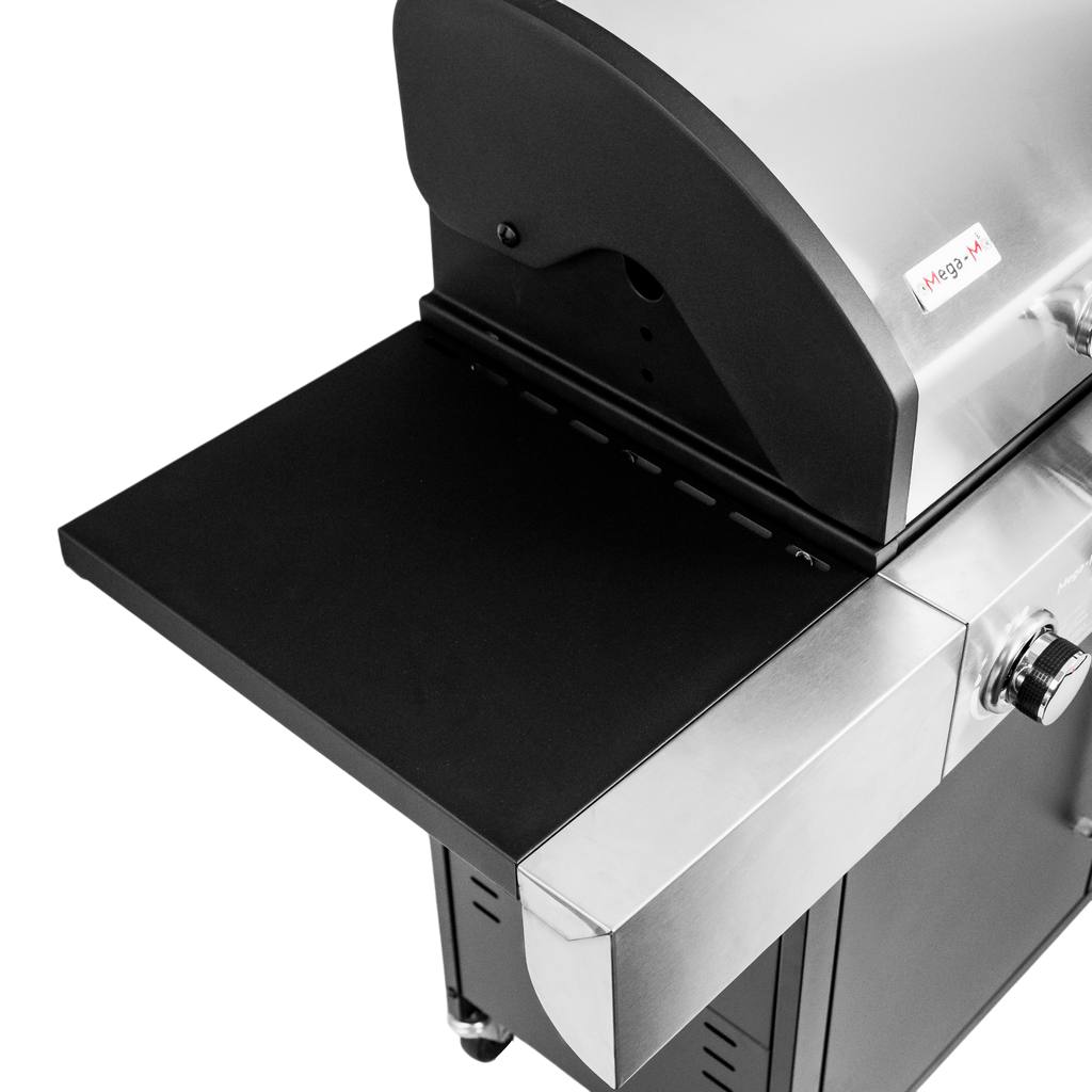 grill gazowy, grill ogrodowy gazowy, grill z żeliwnym rusztem, grill czarny, grill na taras, grill gastronomiczny, grill mobilny