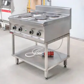 Zdjęcie produktu: Kuchnia elektryczna 4 płytowa z półką Kromet 80x70x100 cm