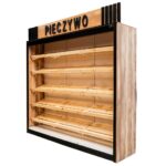 Zdjęcie produktu: Regał na pieczywo Mega-M H-244 cm L-247,5 cm G-62 cm dąb barokowy złoty