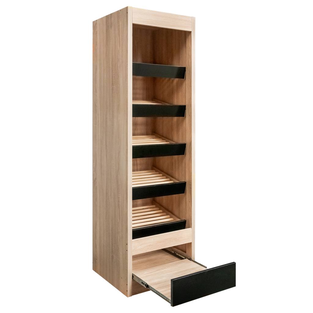 regał na pieczywo, regał piekarniczy, mebel do ekspozycji pieczywa, regał do piekarni, regał z szufladą na okruszki, regał do sklepu spożywczego, wyposażenie sklepowe