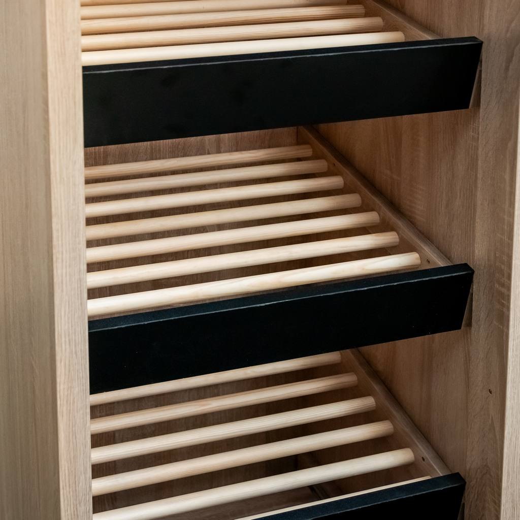 regał na pieczywo, regał piekarniczy, mebel do ekspozycji pieczywa, regał do piekarni, regał z szufladą na okruszki, regał do sklepu spożywczego, wyposażenie sklepowe