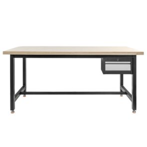 Stół warsztatowy z szafką narzędziową z szufladą Mega-M S-180 cm grafitowy szary front