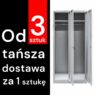 Szafka BHP ubraniowa Mega-M pracownicza 2-drzwiowa S-80 cm szara WYSYŁKA PALETOWA