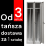 Szafka BHP ubraniowa Mega-M pracownicza 2-drzwiowa z przegrodami S-60 cm szara WYSYŁKA PALETOWA