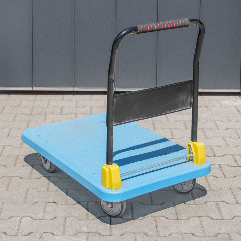 wózek platformowy składany, wózek transportowy, wózek magazynowy, wózek ręczny przemysłowy, sprzęt do magazynu, składany wózek transportowy, ręczny wózek do ładunków