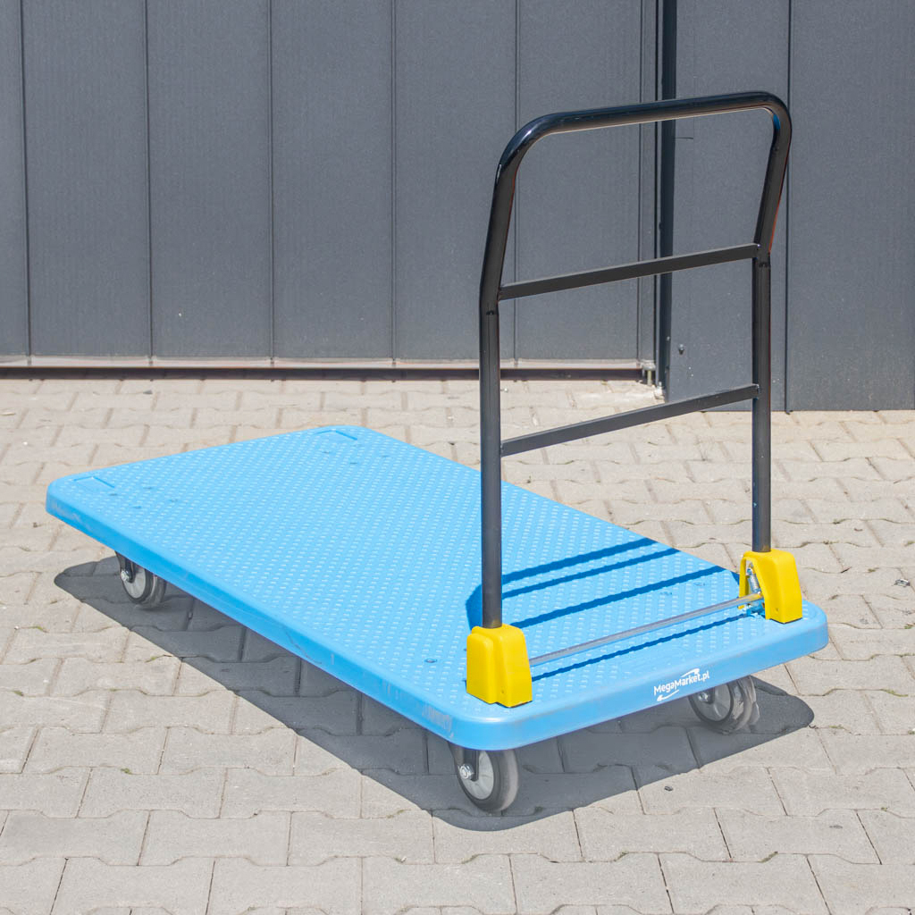 wózek platformowy składany, wózek transportowy, wózek magazynowy, wózek ręczny przemysłowy, sprzęt do magazynu, składany wózek transportowy, ręczny wózek do ładunków