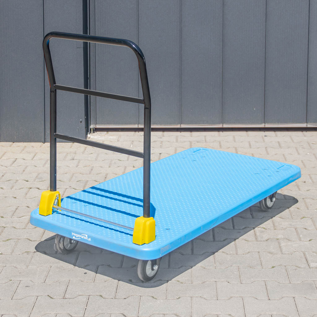 wózek platformowy składany, wózek transportowy, wózek magazynowy, wózek ręczny przemysłowy, sprzęt do magazynu, składany wózek transportowy, ręczny wózek do ładunków