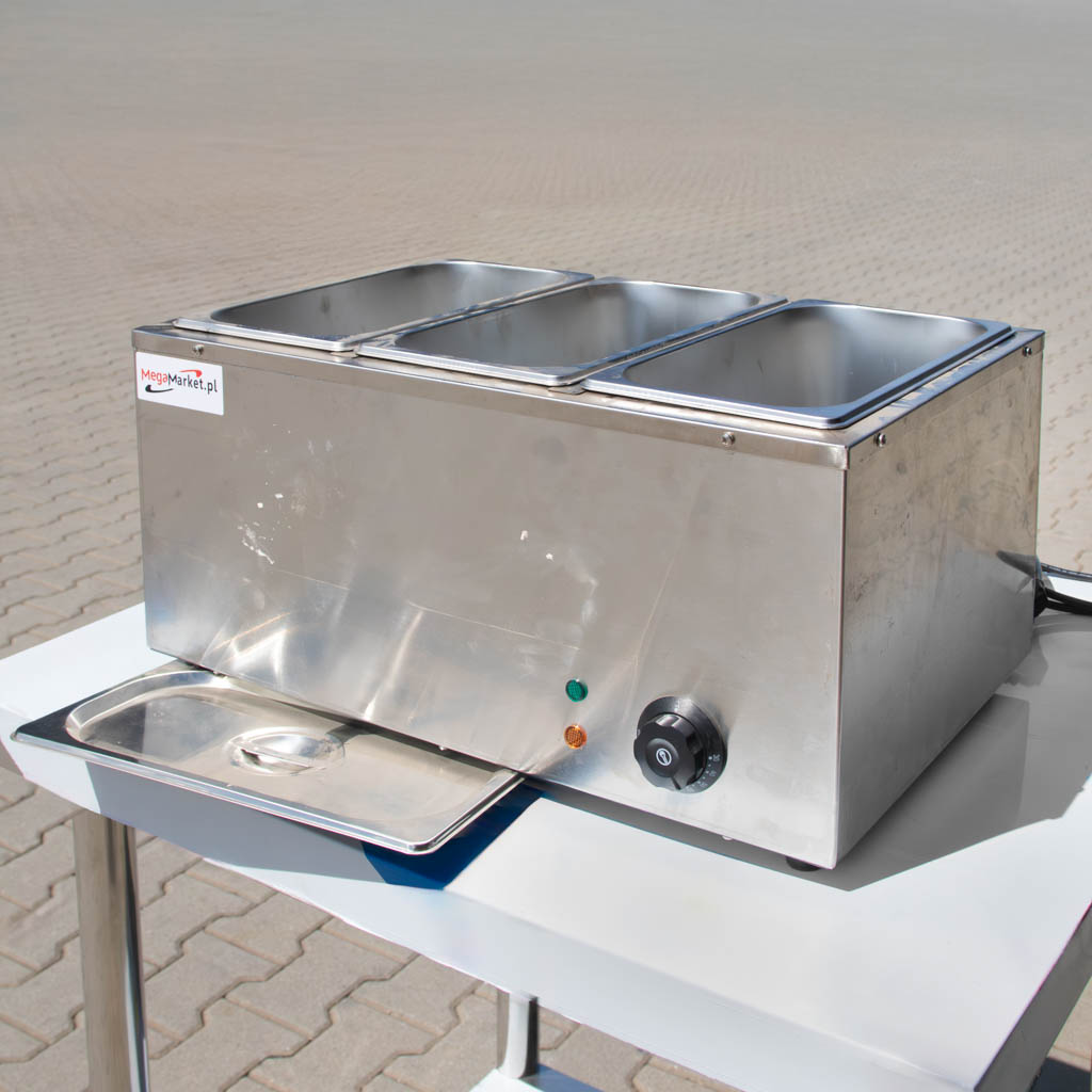 bemar elektryczny stołowy, bemar gastronomiczny, podgrzewacz do potraw, bemar z regulacją temperatury, profesjonalny bemar elektryczny