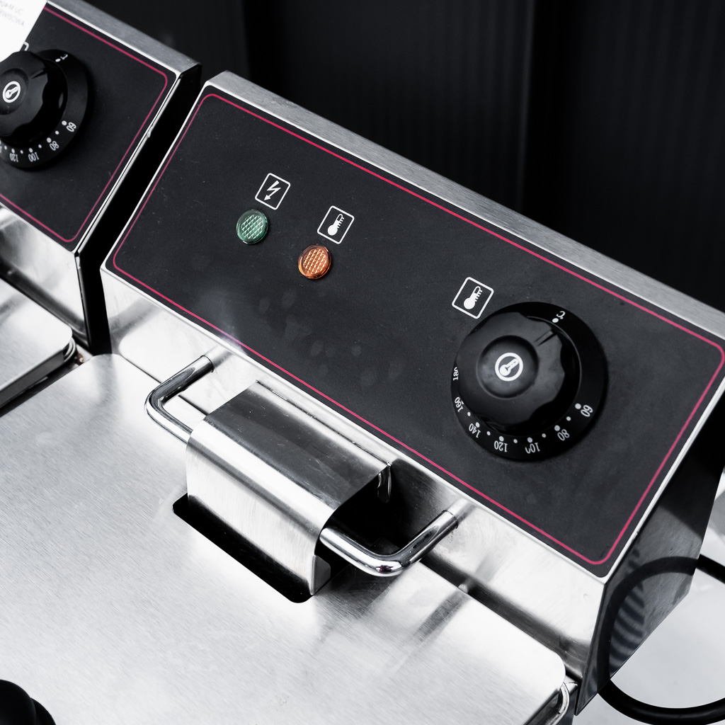 frytownica elektryczna, frytownica gastronomiczna dwukomorowa, profesjonalna frytkownica, frytkownica podwójna, sprzęt gastronomiczny, frytownica elektryczna