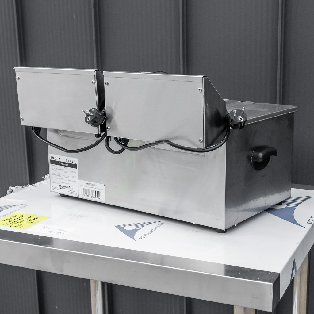 frytownica elektryczna, frytownica gastronomiczna dwukomorowa, profesjonalna frytkownica, frytkownica podwójna, sprzęt gastronomiczny, frytownica elektryczna