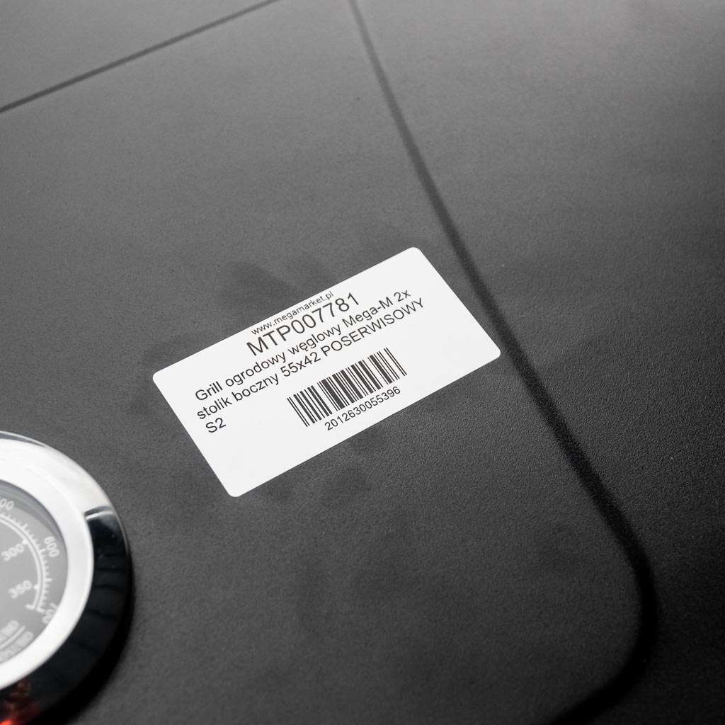 grill, grill ogrodowy, grill z termometrem, grill chromowany ruszt, grill z pokrywą i półką boczną