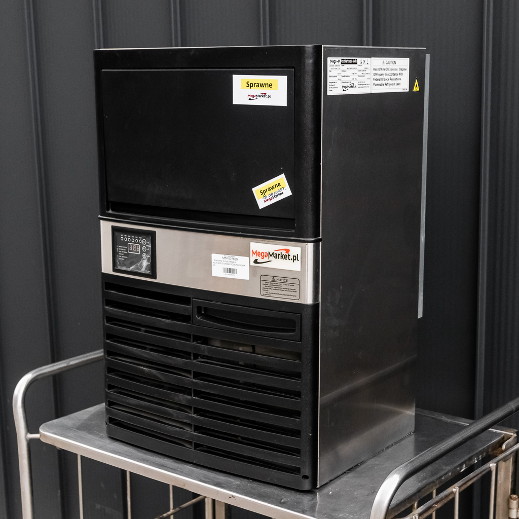 kostkarka do lodu 36 kg, kostkarka gastronomiczna, maszyna do lodu przemysłowa, kostkarka chłodzona powietrzem, profesjonalna kostkarka