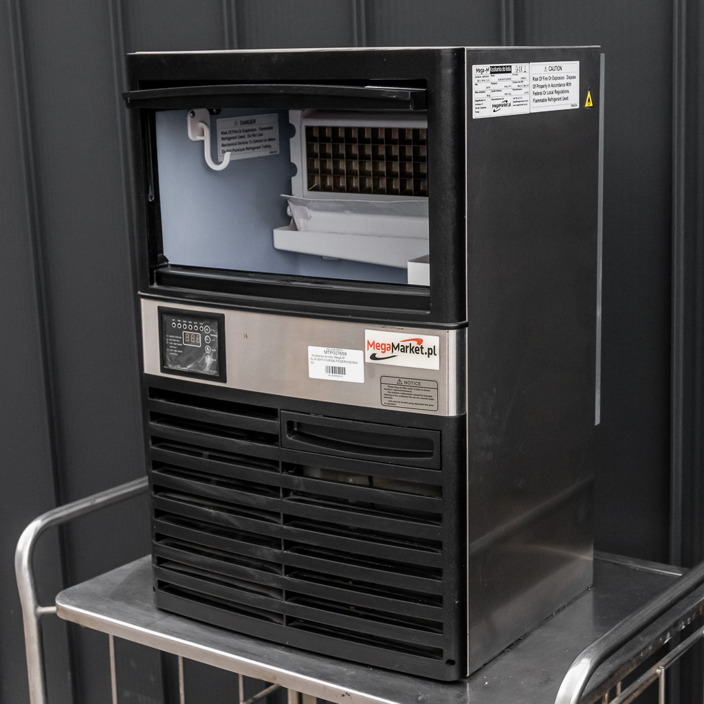 kostkarka do lodu 36 kg, kostkarka gastronomiczna, maszyna do lodu przemysłowa, kostkarka chłodzona powietrzem, profesjonalna kostkarka