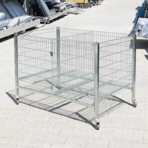 Zdjęcie produktu: Kosz sklepowy promocyjny wysypowy z przegrodą 120x80x85 cm ocynk