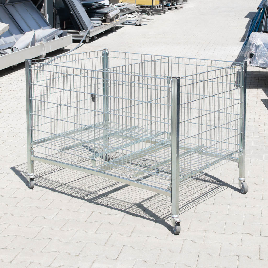 kosz promocyjny, kosz sklepowy wysypowy, kosz ekspozycyjny, kosz metalowy z plexi, kosz na wyprzedaż, kosz handlowy z kółkami, kosz z ocynkiem, wyposażenie sklepu, mobilny kosz promocyjny
