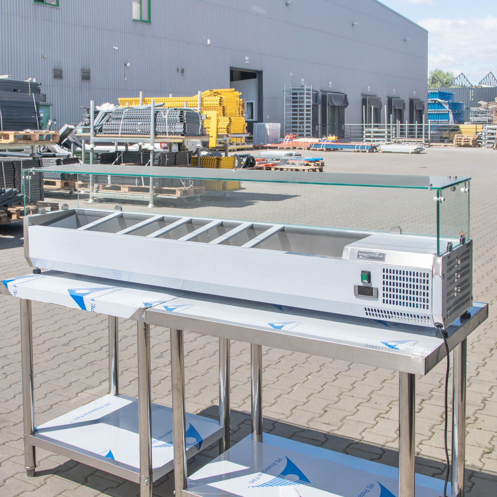 nadstawka chłodnicza, witryna chłodnicza na sałatki, nadstawka, chłodnica z szybą, sprzęt chłodniczy do gastronomii