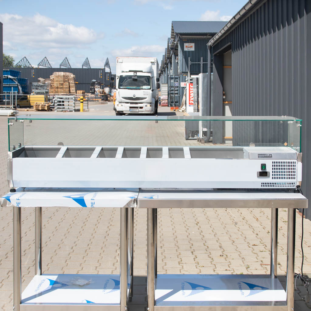 nadstawka chłodnicza, witryna chłodnicza na sałatki, nadstawka, chłodnica z szybą, sprzęt chłodniczy do gastronomii