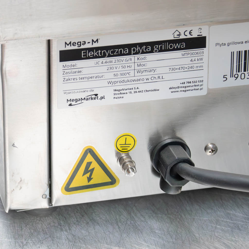 płyta grillowa elektryczna, grill gastronomiczny ryflowany, patelnia elektryczna, płyta grillowa chromowana, płyta grzewcza nierdzewna