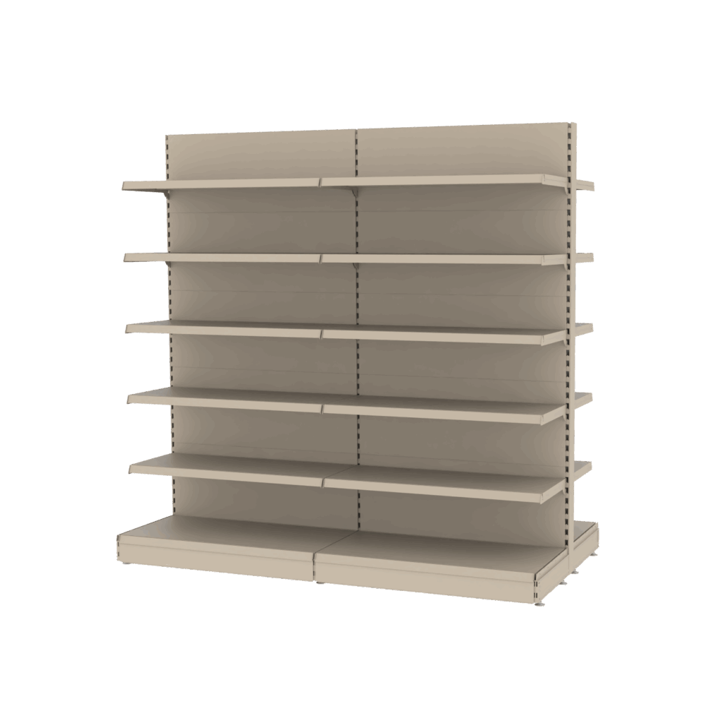 regał sklepowy gondola, regał sklepowy dwustronny