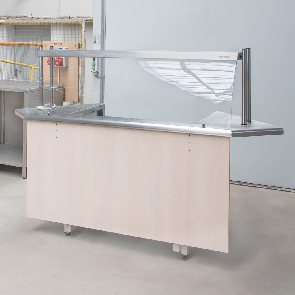 stół gastronomiczny, stanowisko BISTRO z nadstawką